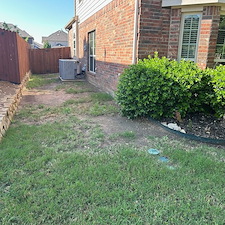 Fort-Worth-Side-Yard-Transformation-Low-Maintenance-Stone-Walkway-Rock-Bed-Installation 1